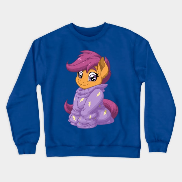 Scootaloo in a Sweater Crewneck Sweatshirt by LateCustomer